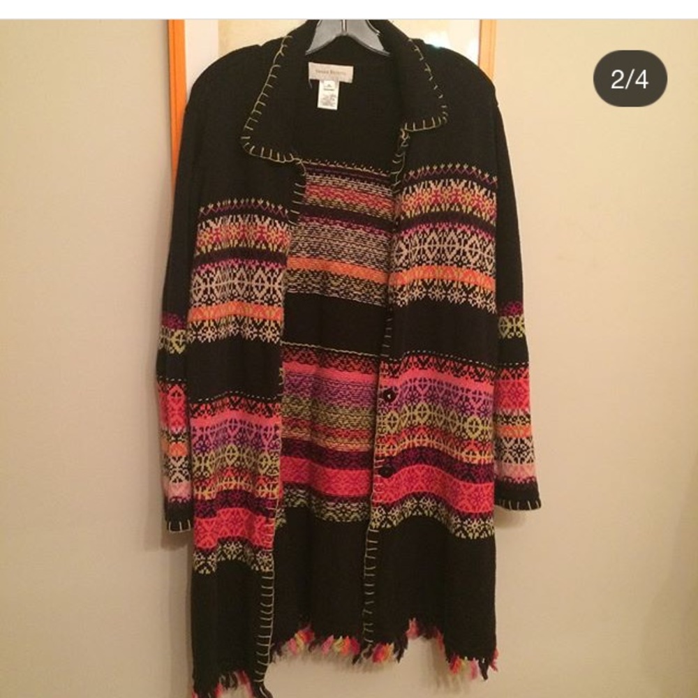 Bohemian  funky sweater! Tassels. Hippy. Lovee